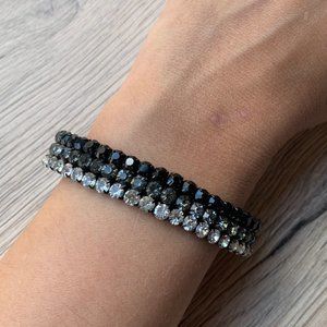 3-Toned Rhinestone Stretch Bracelet or Bundle3/$30